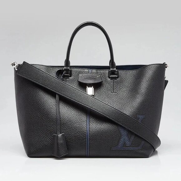 Louis Vuitton Black Taurillon Leather Pernelle Tote Bag - Picture 1 of 12